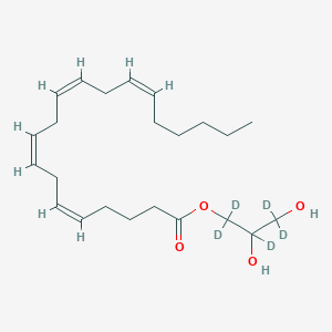 Chemical structure of 1-Monoarachidonin-d5