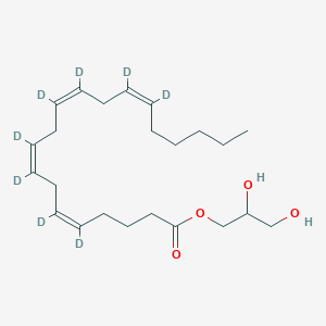 Chemical structure of 1-Arachidonoylglycerol-d8