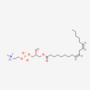 Chemical structure of 1-Linoleoyl-2-Hydroxy-sn-glycero-3-PC
