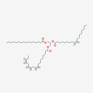 Chemical structure of 1-Palmitoyl-2-Oleoyl-3-Linolenoyl-rac-glycerol