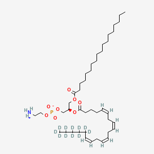 Chemical structure of 1-Stearoyl-2-Arachidonoyl-d11-sn-glycero-3-PE