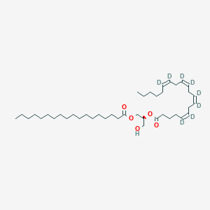 Chemical structure of 1-Stearin-2-Arachidonin-sn-Glycerol-d8