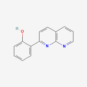 Chemical structure of 2-(1,8-Naphthyridin-2-yl)phenol