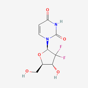 Chemical structure of 2',2'-Difluorodeoxyuridine
