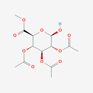 Chemical structure of 2,3,4-Tri-O-acetyl-β-D-Glucuronide methyl ester