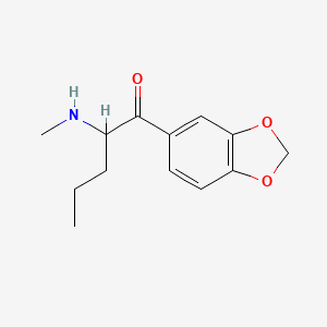 Chemical structure of 2,3-Methylenedioxy-α-ethylaminobutiophenone (hydrochloride)