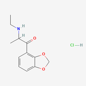 Chemical structure of 2,3-Ethylone Isomer Hydrochloride