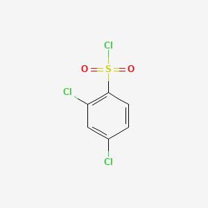 Chemical structure of 2,4-Dichlorobenzenesulfonyl chloride
