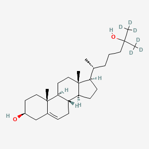 Chemical structure of 25-hydroxy Cholesterol-d6