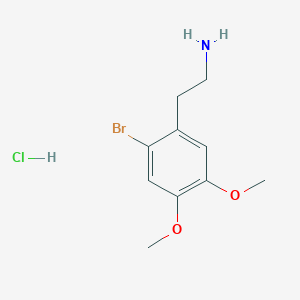 Chemical structure of 2-bromo-4,5-Dimethoxyphenethylamine (hydrochloride)