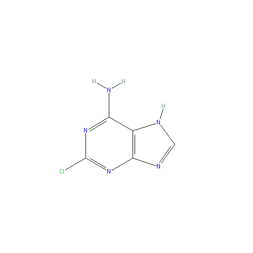 Chemical structure of 2-Chloroadenine