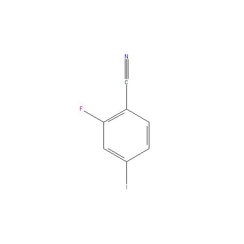 Chemical structure of 2-Fluoro-4-iodobenzonitrile