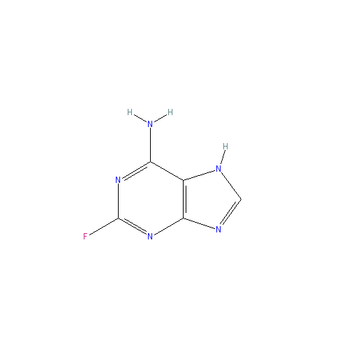 Chemical structure of 2-Fluoroadenine