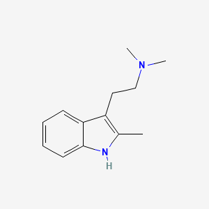 Chemical structure of 2-methyl DMT