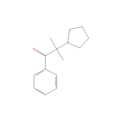Chemical structure of 2-methyl-α-Pyrrolidinopropiophenone (hydrochloride)