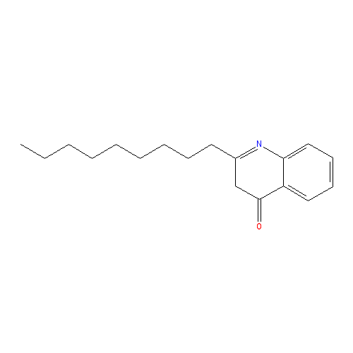 Chemical structure of 2-N-Nonyl-4-Quinolone