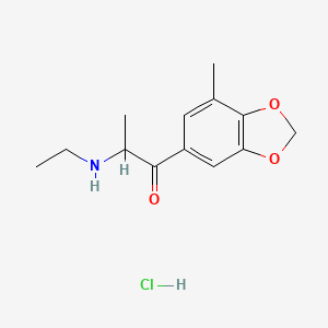 Chemical structure of 5-Methylethylone hydrochloride