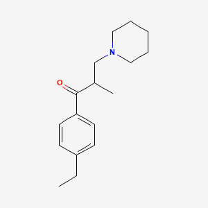 Chemical structure of 3',4'-dimethyl-α-Pyrrolidinovalerophenone (hydrochloride)