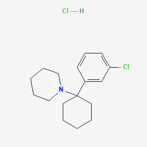 Chemical structure of 3-chloro PCP (hydrochloride)