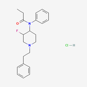 Chemical structure of 3-Fluorofentanyl hydrochloride