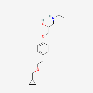 Chemical structure of 3-methoxy-4-ethoxy N,N-Diethylpentedrone (hydrochloride)