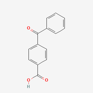 Chemical structure of 4-Benzoylbenzoic acid