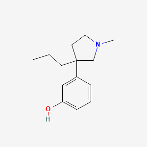 Chemical structure of 4'-Methyl-N-methylhexanophenone (hydrochloride)