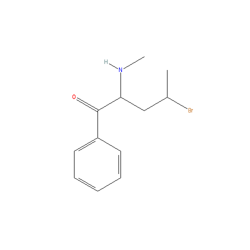Chemical structure of 4-bromo-α-Methylaminovalerophenone (hydrochloride)