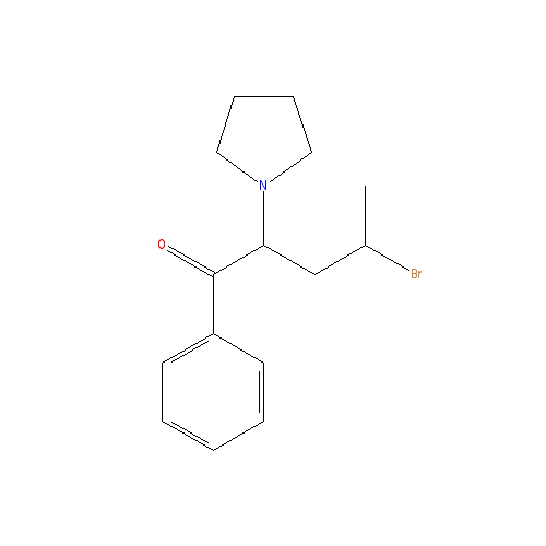 Chemical structure of 4-bromo-α-Pyrrolidinovalerophenone (hydrochloride)