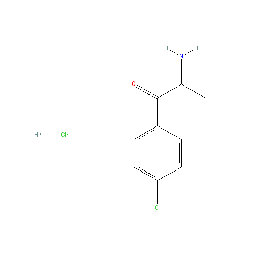 Chemical structure of 4-Chlorocathinone (hydrochloride)