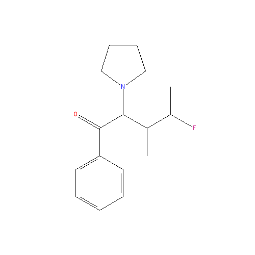 Chemical structure of 4-fluoro-3-methyl-α-Pyrrolidinovalerophenone (hydrochloride)