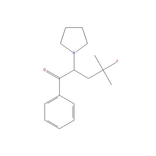 Chemical structure of 4-fluoro-α-Pyrrolidinoisohexanophenone (hydrochloride)