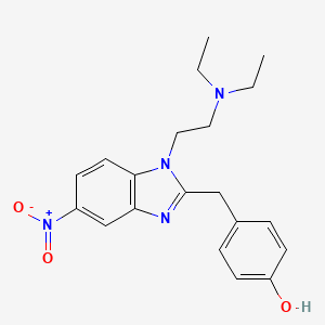Chemical structure of 4'-hydroxy Nitazene
