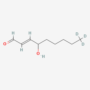 Chemical structure of 4-hydroxy Nonenal-d3