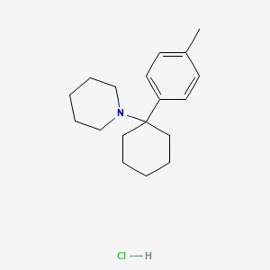 Chemical structure of 4-methyl PCP (hydrochloride)