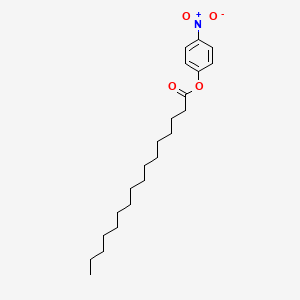 Chemical structure of 4-Nitrophenyl Palmitate