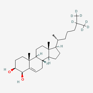 Chemical structure of 4β-hydroxy Cholesterol-d7