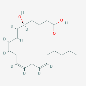 Chemical structure of 5(S)-HETE-d8