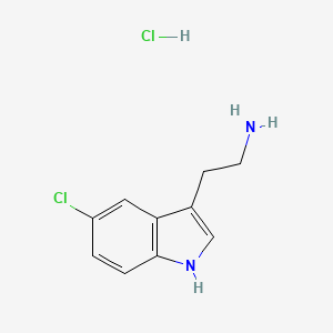 Chemical structure of 5-chloro Tryptamine (hydrochloride)