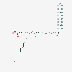 Chemical structure of 5-OAHSA-d17