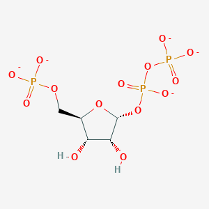 Chemical structure of 5-Phospho-D-ribose 1-diphosphate (sodium salt hydrate)