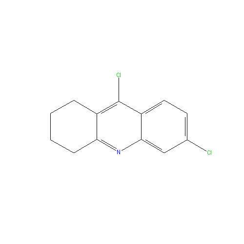 Chemical structure of 6,9-Dichloro-1,2,3,4-tetrahydroacridine