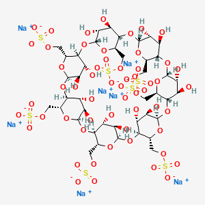 Chemical structure of 6-O-Sulfo-b-cyclodextrin sodium salt