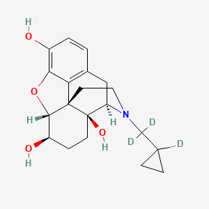 Chemical structure of 6β-Naltrexol-d3