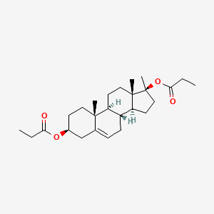 Chemical structure of 6β-Testosterone Enanthate