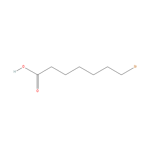 Chemical structure of 7-Bromoheptanoic Acid