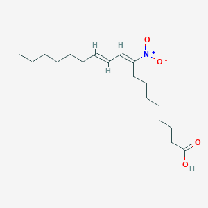 Chemical structure of 9-nitro-9Z,11E-octadecadienoic acid