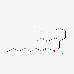 Chemical structure of 9(R)-δ6a,10a-THC