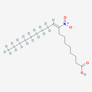 Chemical structure of 9-Nitrooleate-d17