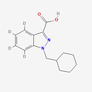 Chemical structure of AB-CHMINACA metabolite M4-d4